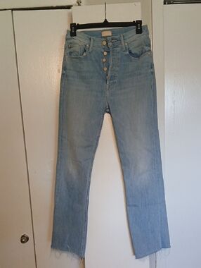 High-Rise Straight-Leg Women’s Jeans in Light Blue